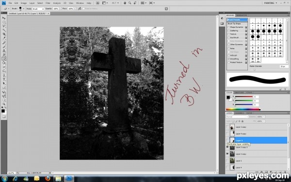Creation of Wish You Were Here: Step 1