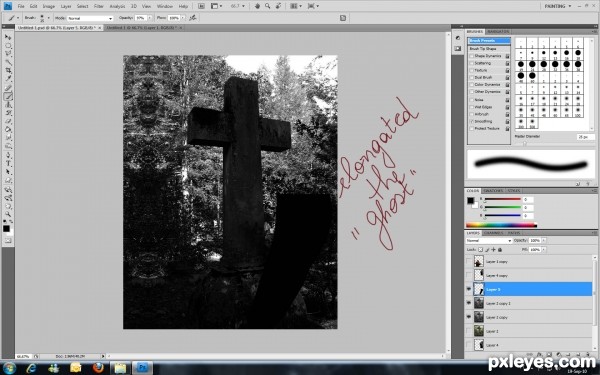 Creation of Wish You Were Here: Step 2
