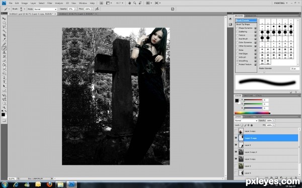 Creation of Wish You Were Here: Step 3