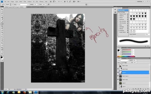 Creation of Wish You Were Here: Step 4