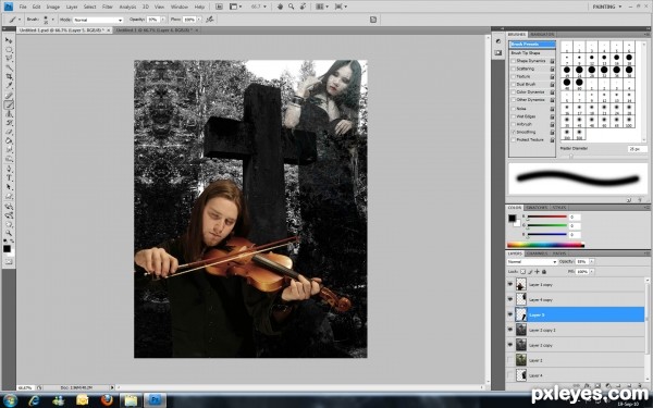 Creation of Wish You Were Here: Step 5