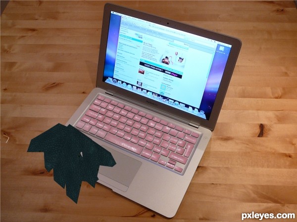 Creation of Mac with Gum Keyboard: Step 3
