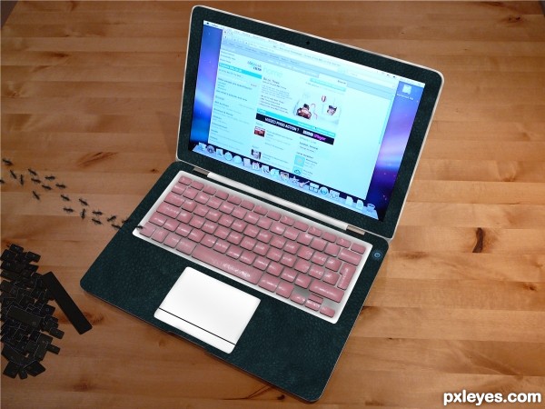 Creation of Mac with Gum Keyboard: Step 5