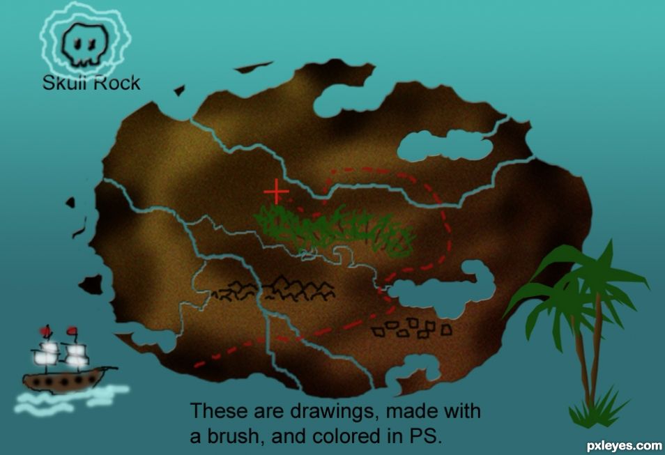 Creation of Treasure Island Map: Step 2