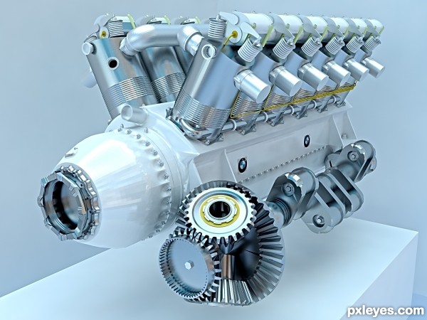 Creation of Bmw Aircraft engine: Final Result