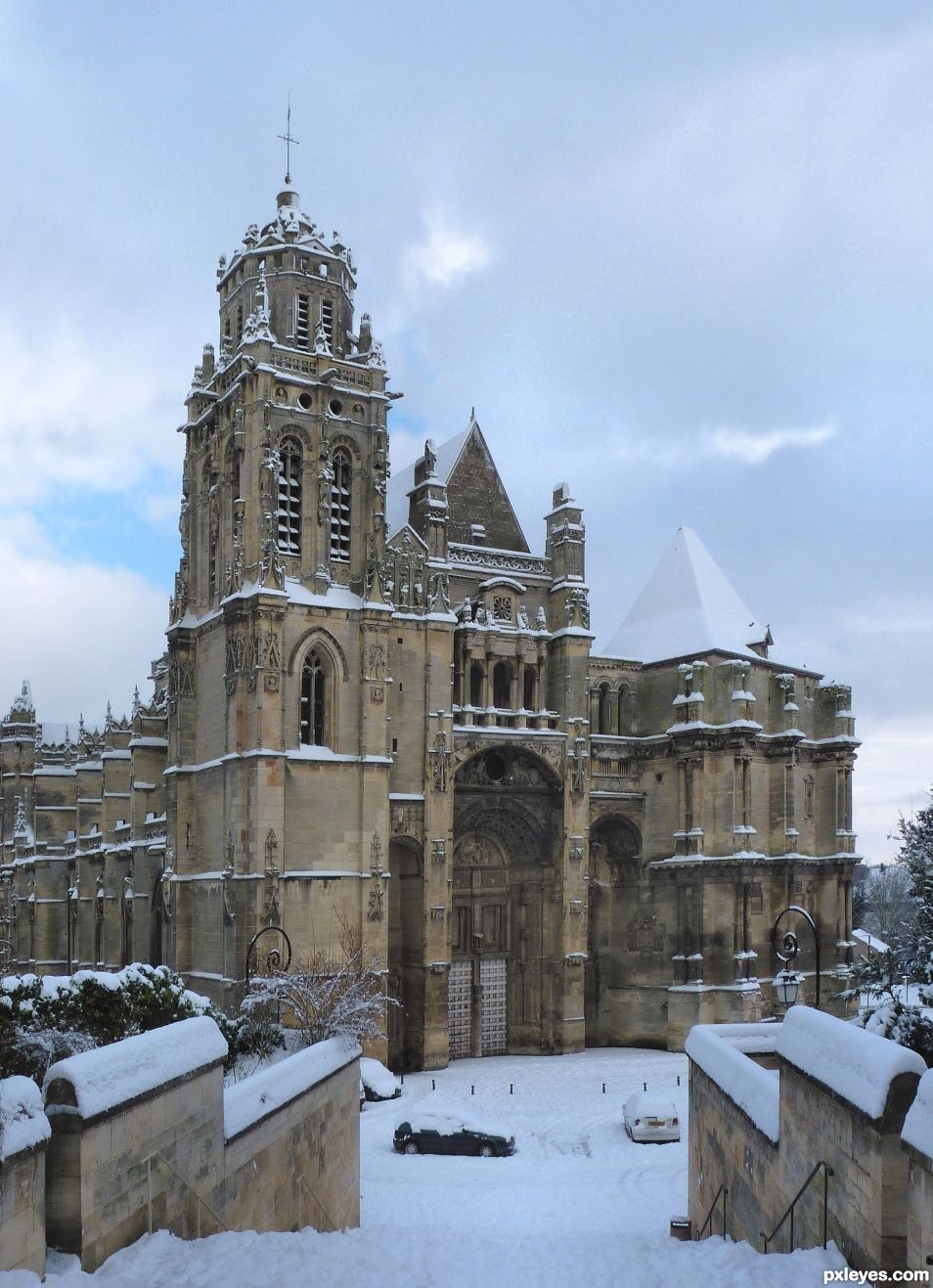 A church in the snow