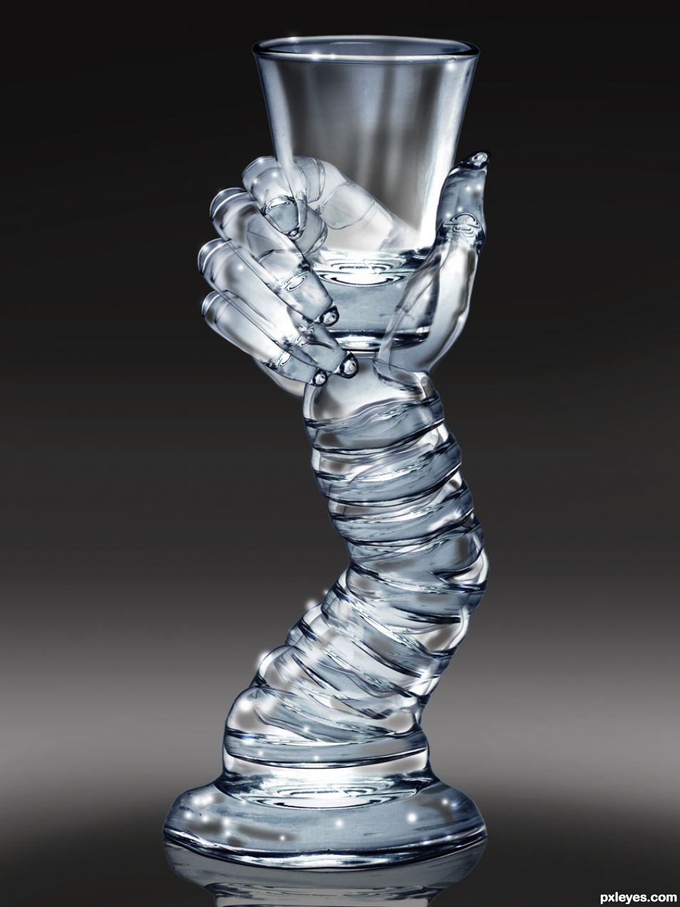 Creation of Glass, Glassholder: Final Result