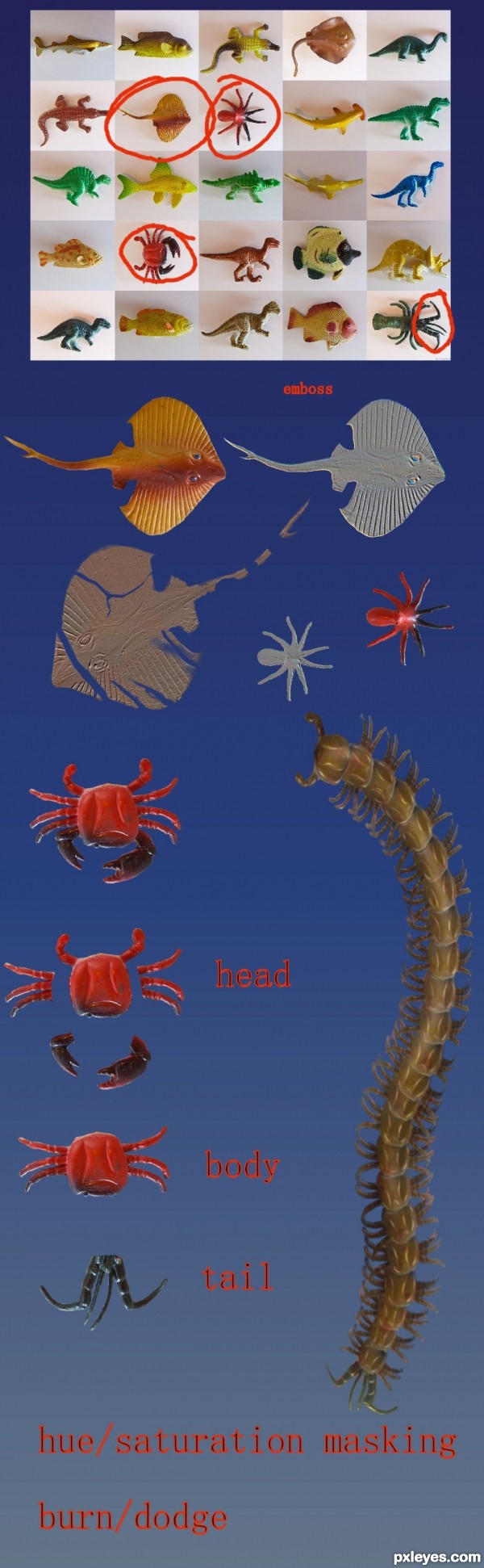 Creation of milipede: Step 1