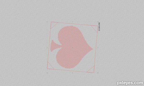 Creation of The glass card: Step 1