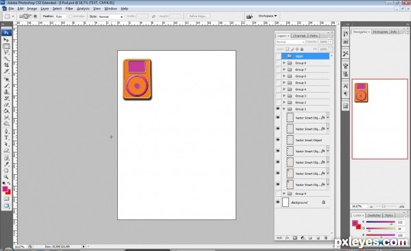 Creation of I love pop/pod art: Step 2