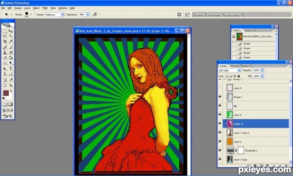 Creation of pop girl: Step 4