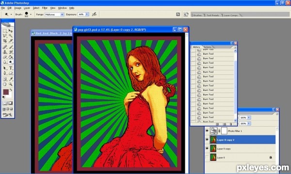 Creation of pop girl: Step 5