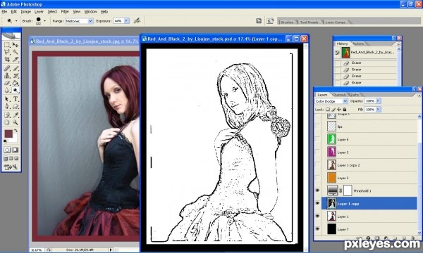 Creation of pop girl: Step 1