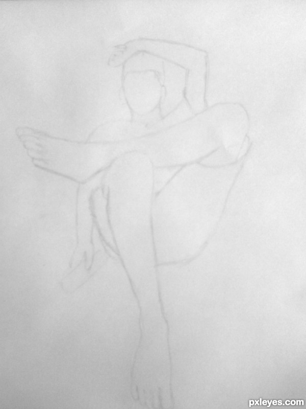 Creation of My friend's portrait: Step 1
