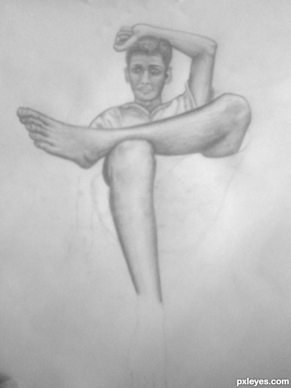 Creation of My friend's portrait: Step 3