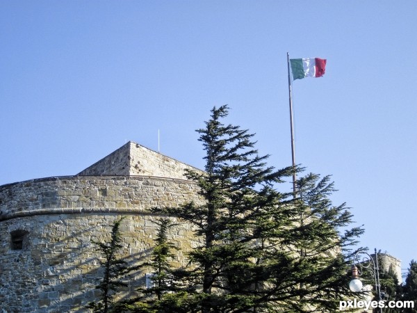 Creation of postcard from Trieste, Italy : Step 1