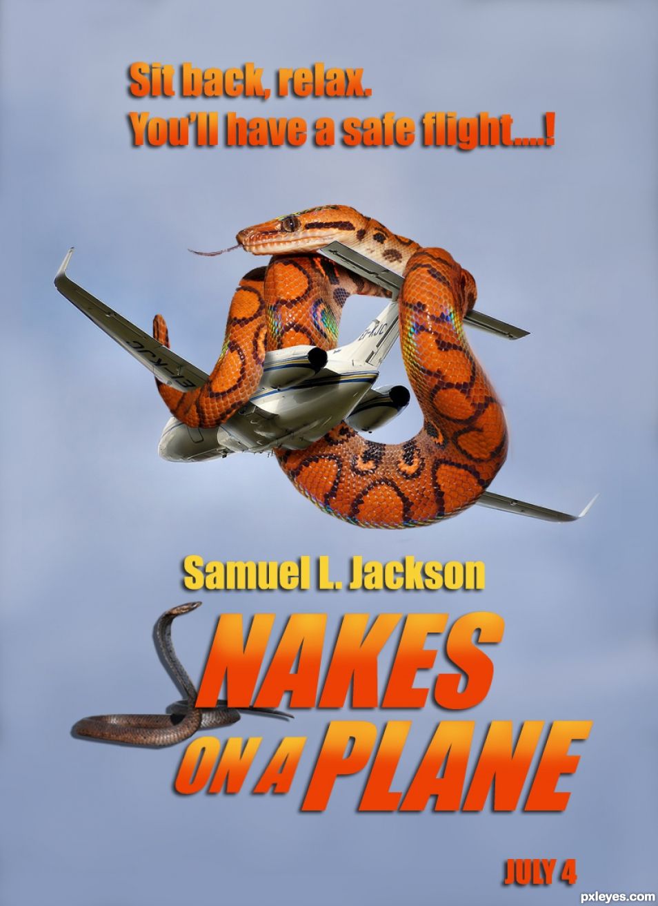 Creation of Snakes On A Plane: Final Result