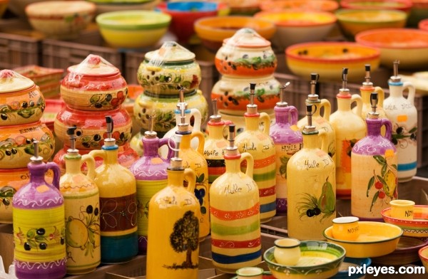 Colourful Pottery
