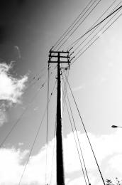 This is a Power Line Pole