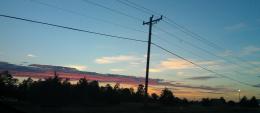 powerline sunset