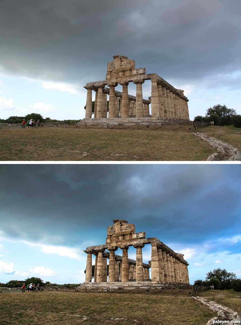 Paestum greek temple