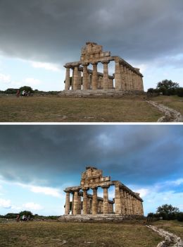 Paestum greek temple