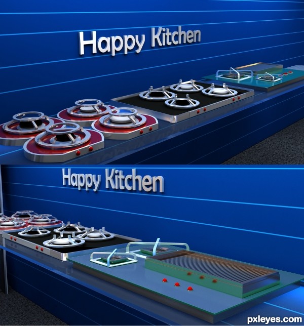 Creation of happy kitchen: Final Result