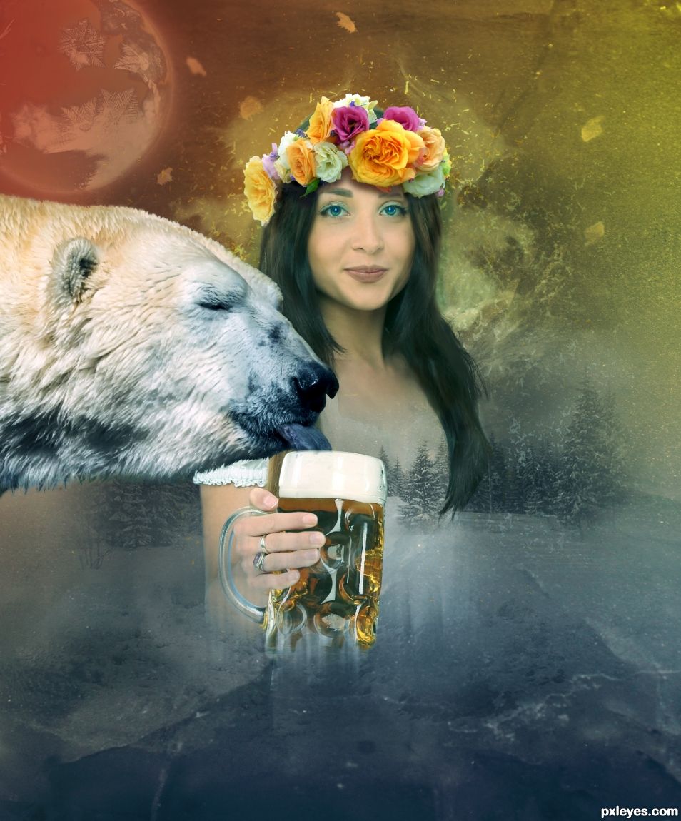 Creation of Bear Likes Beer: Final Result