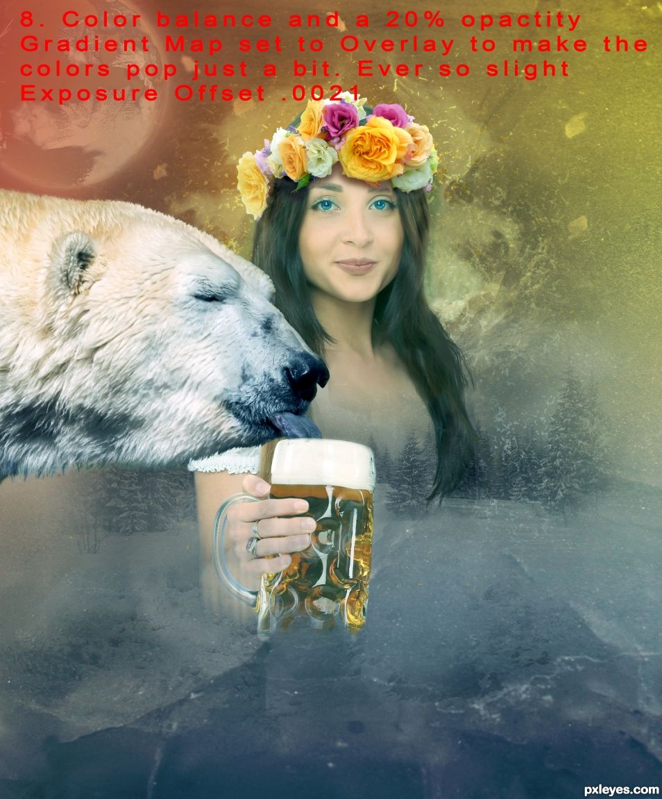 Creation of Bear Likes Beer: Step 8