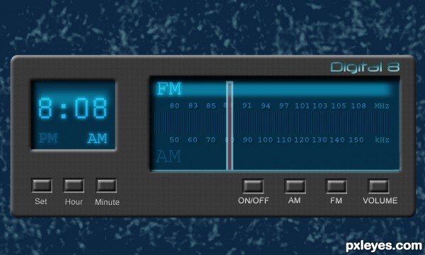 Digital 8 Radio Clock