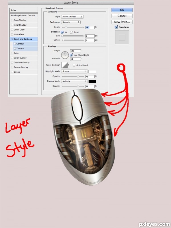 Creation of mouse: Step 4