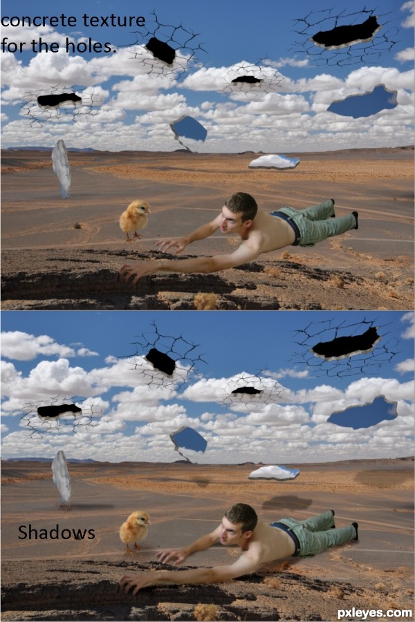 Creation of Chicken little: Step 5
