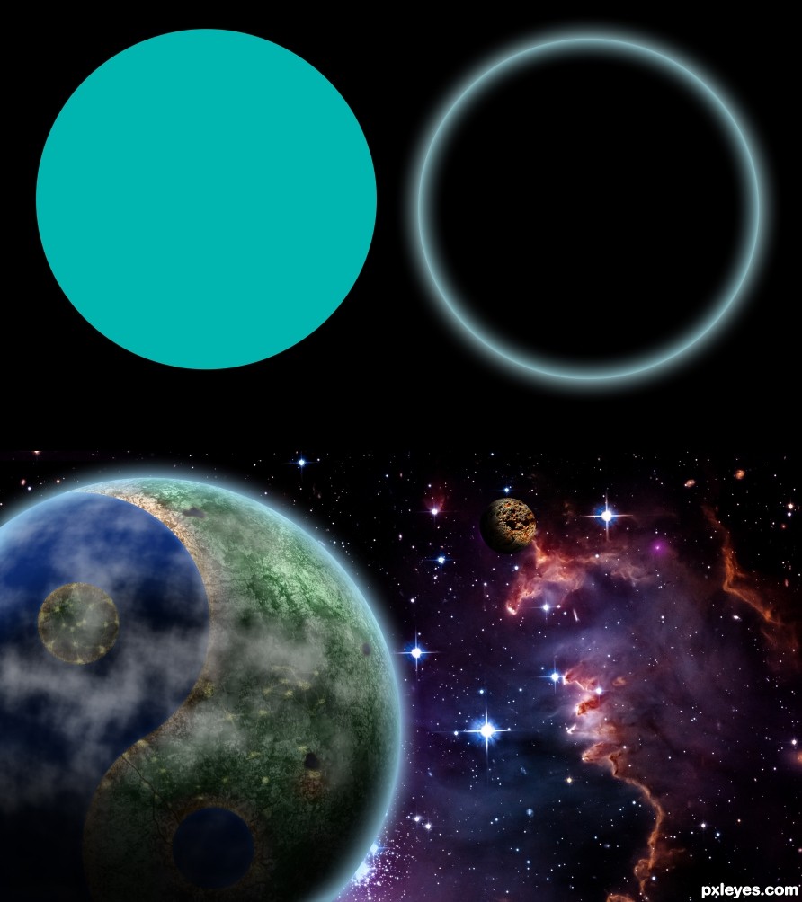 Creation of Yin yang planet: Step 7