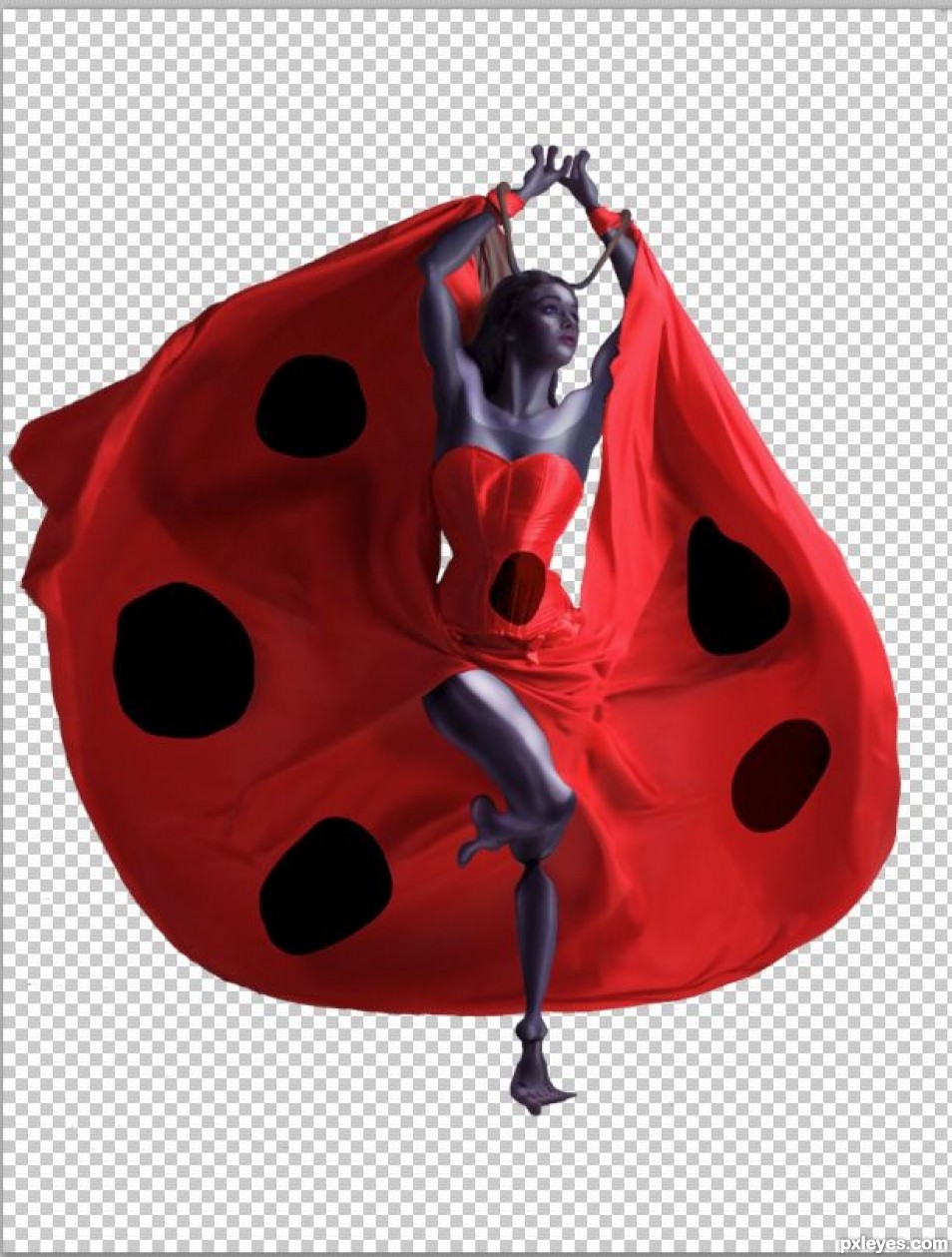 Creation of Does this lady bug you?: Step 4
