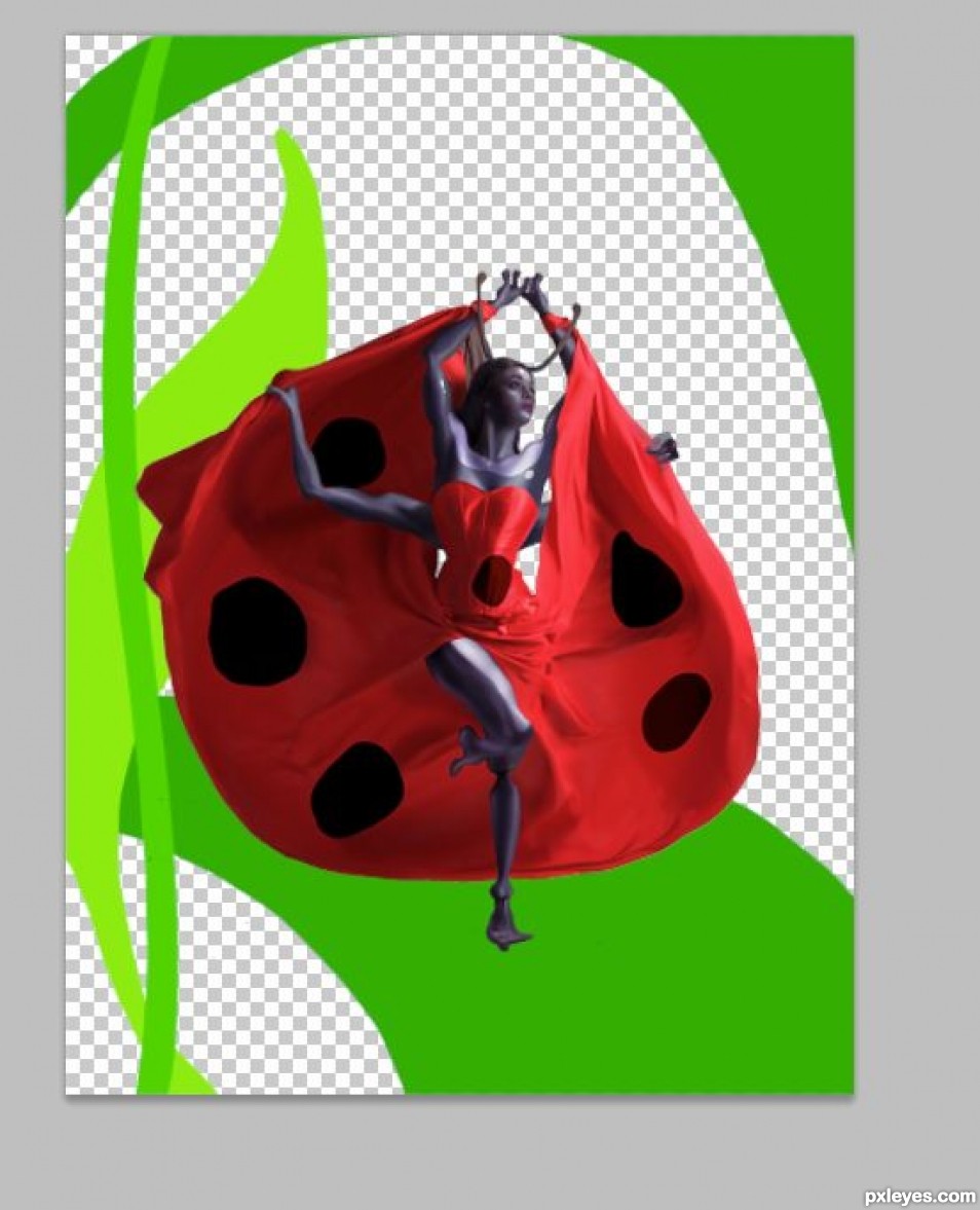 Creation of Does this lady bug you?: Step 6