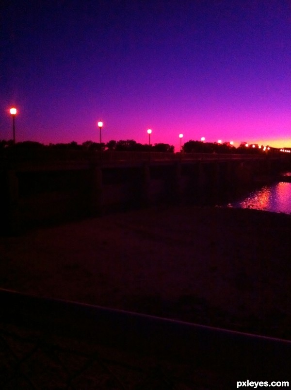 purple sunset