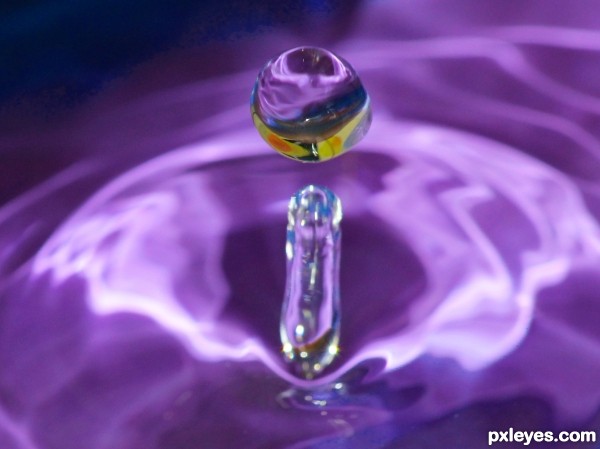 Purple droplet
