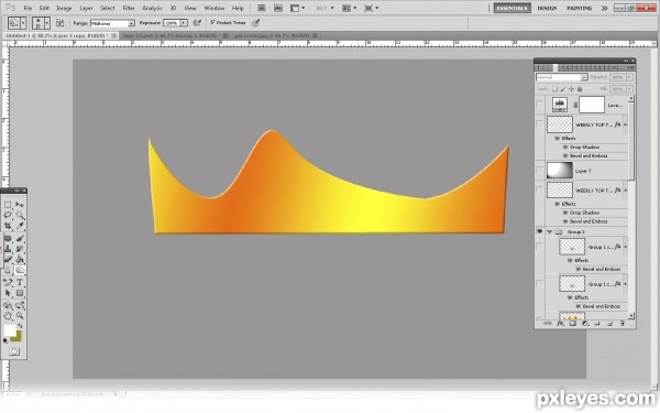 Creation of Top Dawg Crown : Step 1
