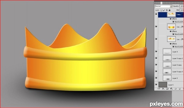 Creation of Top Dawg Crown : Step 5