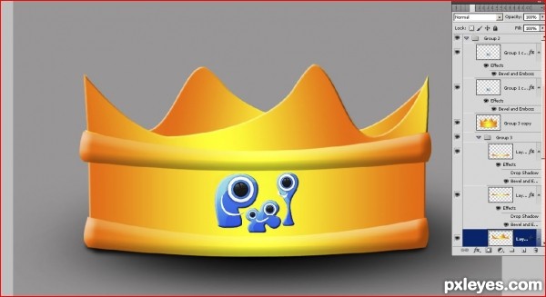 Creation of Top Dawg Crown : Step 6