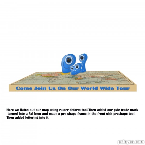 Creation of Pxleyes.com World Tour: Step 2