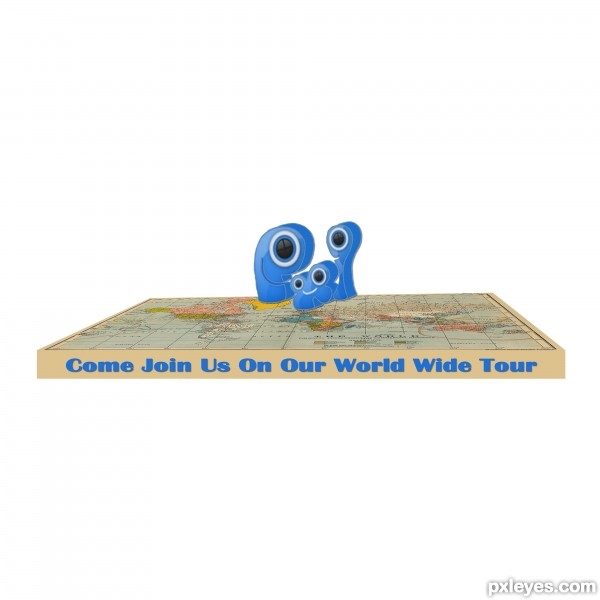 Creation of Pxleyes.com World Tour: Step 3