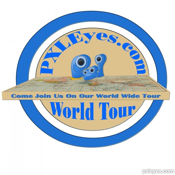 Creation of Pxleyes.com World Tour: Step 7