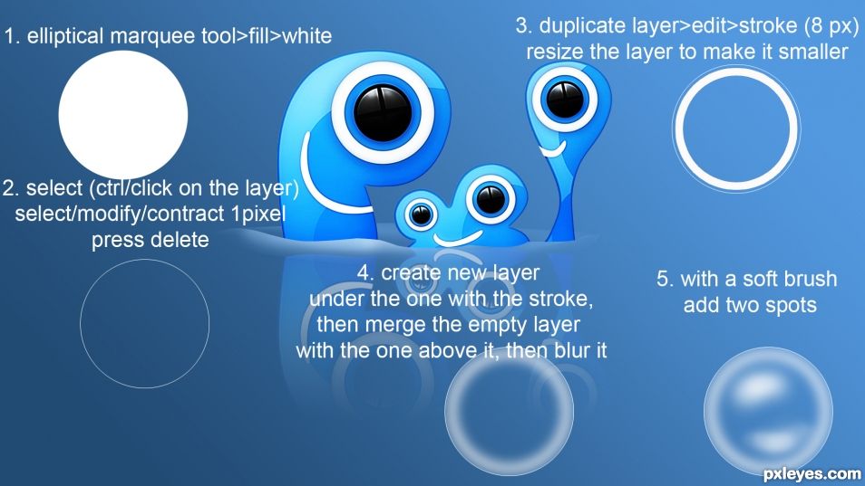 Creation of Bubbles: Step 4