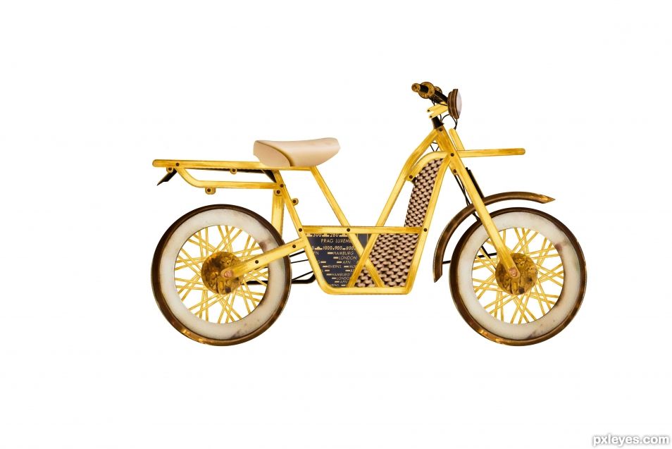 Creation of Gold Bicycle: Step 2