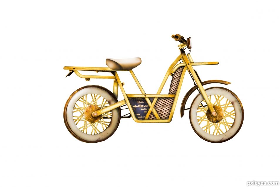 Creation of Gold Bicycle: Step 4
