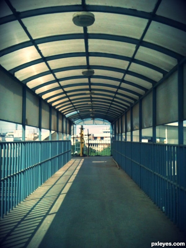 footover brige railing portrait