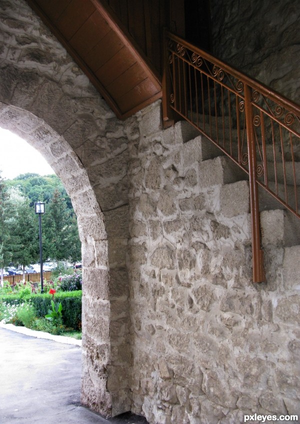 stone staircase