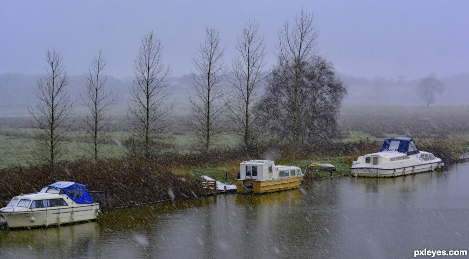 Down by the River in Rain