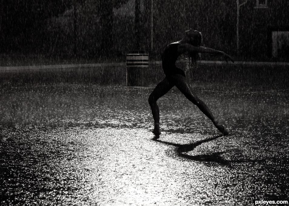 dancing in the rain